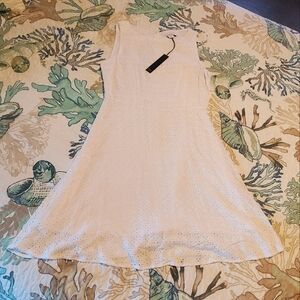 Nicole Miller White eyelet dress
